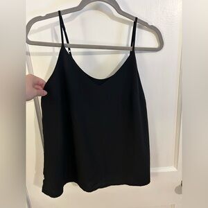 Elegant Black Women's V-neck Top